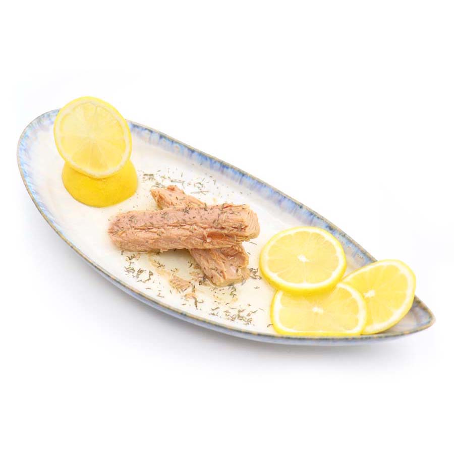 Filetes de atum com limão e tomilho em azeite