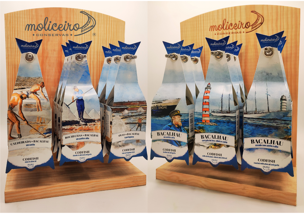 expositor bacalhau moliceiro