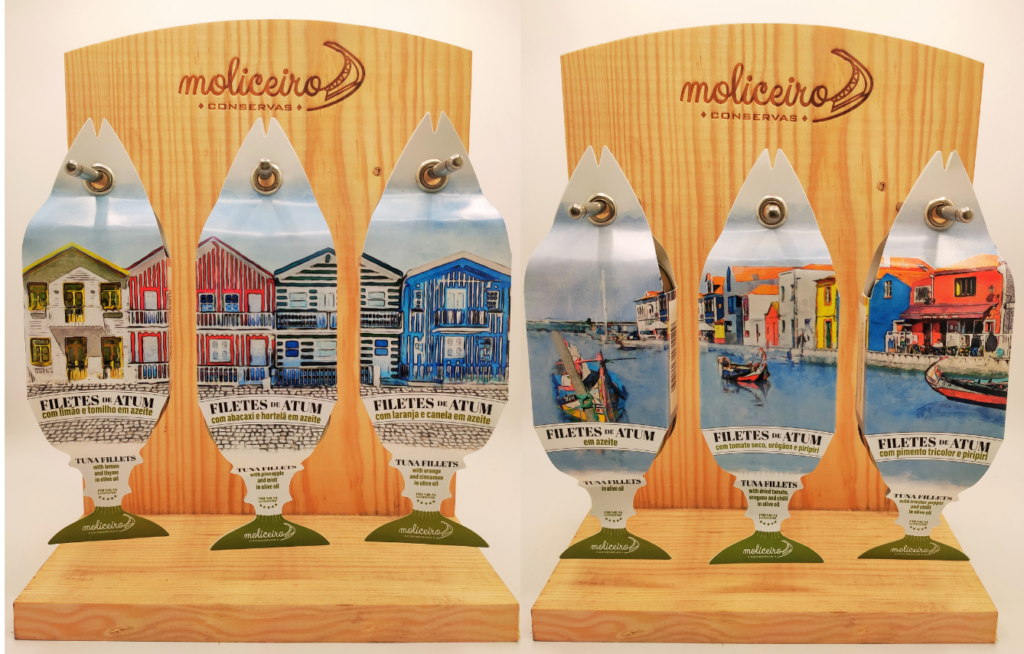 expositor filetes de atum moliceiro